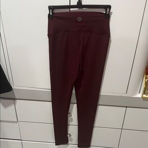 Lululemon Athletica Deep Red Leggings burgundy color
